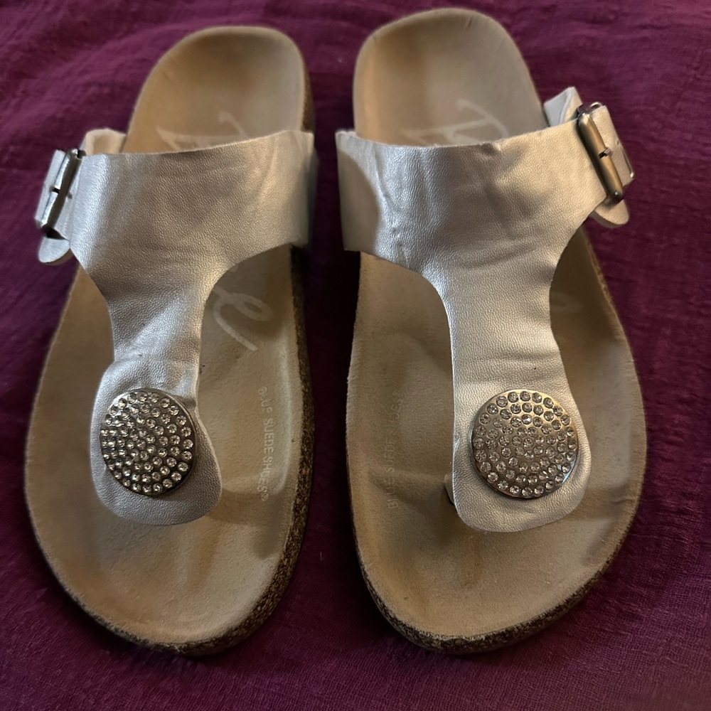 Silver Blowfish sandals